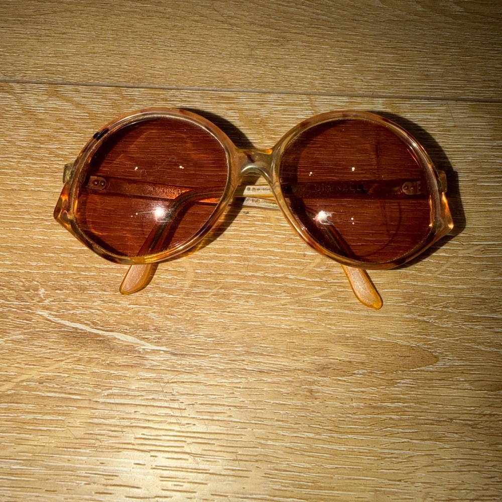 Vintage Sunglasses‎ Frame France Greenelle Pierre Cardin Amber Frames ONLY